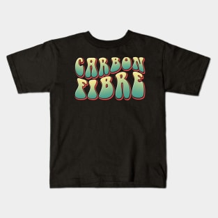 Carbon Fibre Retro Design Kids T-Shirt